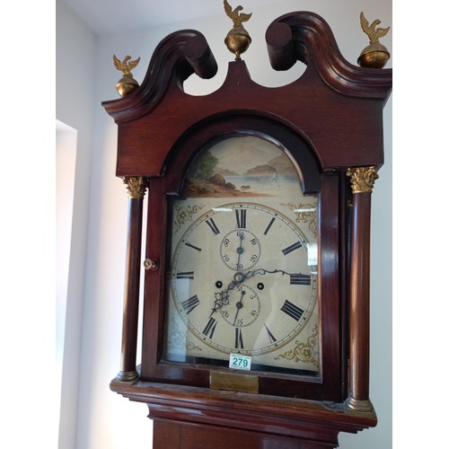 279 - Antique grandfather clock