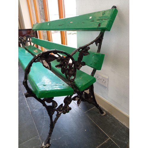 281 - Vintage garden bench 2m L approx.