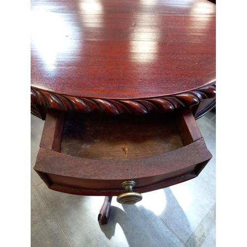 296 - Wooden pedestal table