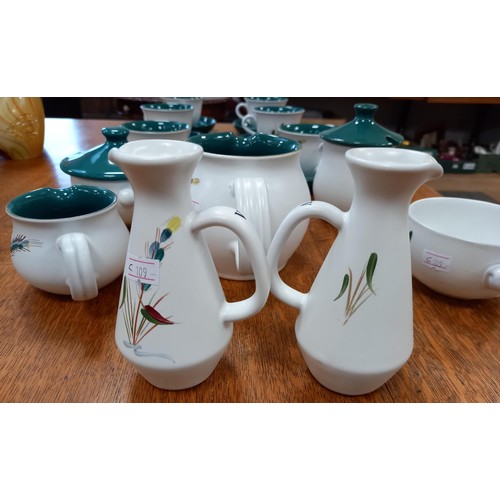 308 - Selection of Denby ware, Green Wheat pattern