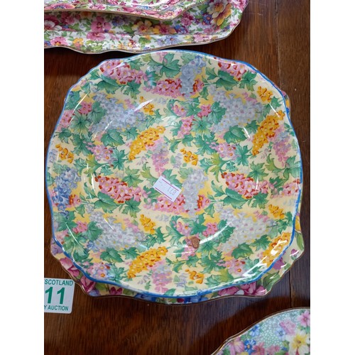 311 - Good selection of Chintz ware, sandwich plates, etc.