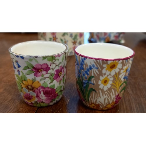 314 - Selection of Chintz ware, to include bowls, egg cups, etc.