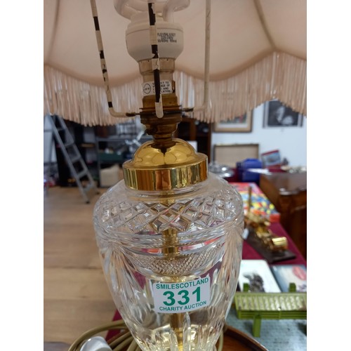 331 - Glass table lamp