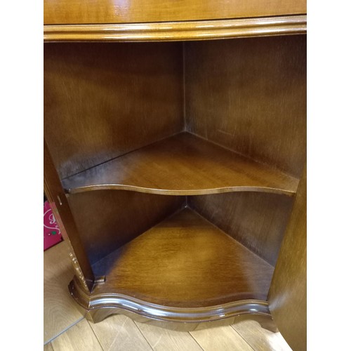 336 - Small corner unit with drawer and inlay marquetry