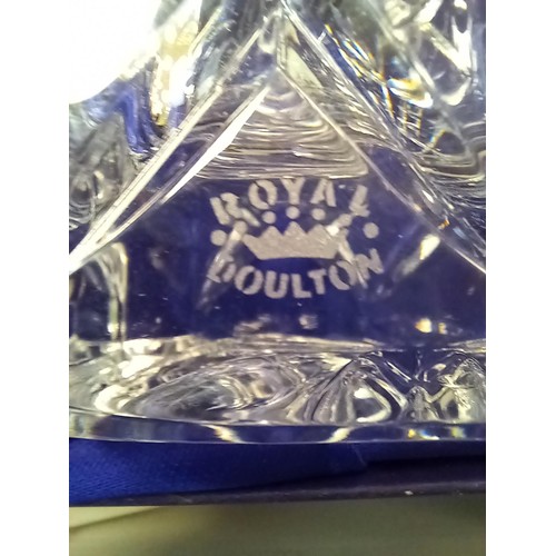 364 - Royal Doulton decanter and Edinburgh crystal bowl