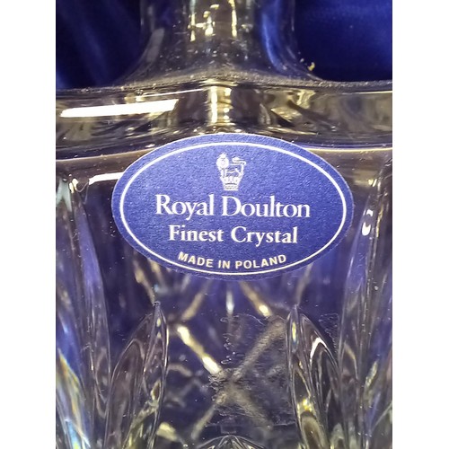 364 - Royal Doulton decanter and Edinburgh crystal bowl