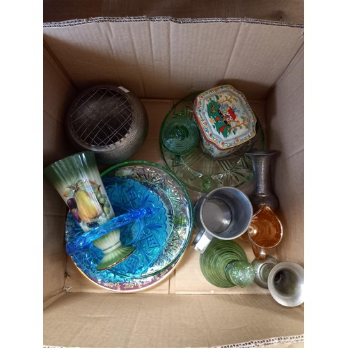 368 - Box lot of glassware etc.