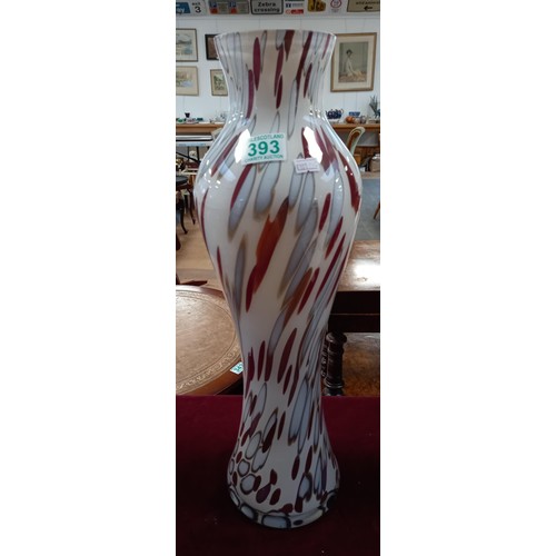 393 - Tall glazed vase