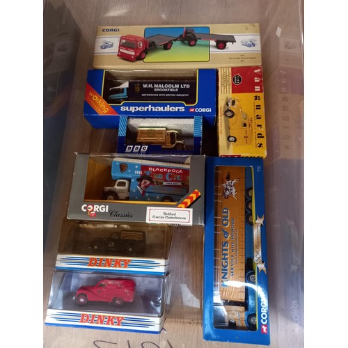 416 - Selection of toy model vans and lorries