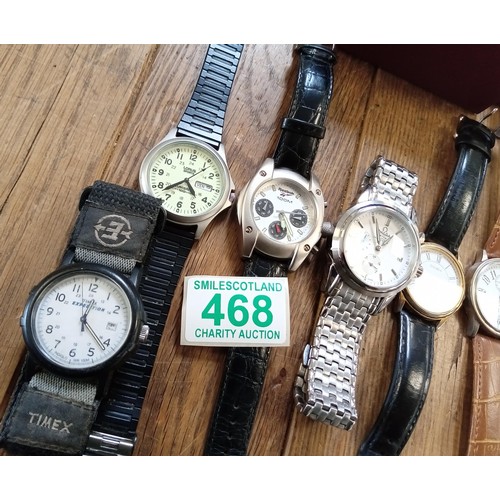 468 - A selection of watches and strap accessories.