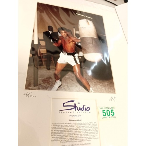 505 - A studio limited edition Photograph of Muhammad Ali number 24/2500