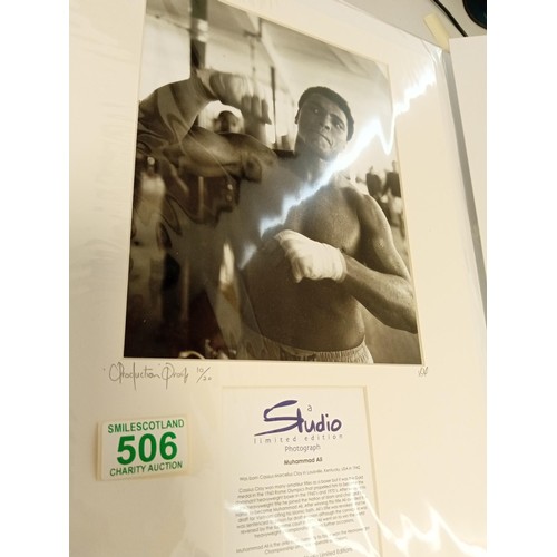 506 - Production proof 10/20 Muhammad Ali Studio limited edition photograph