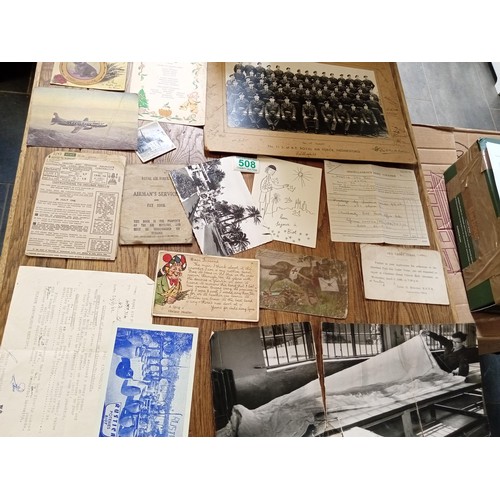 508 - A   large selection of photographs  and memorabilia of an Armed Forces person in Singapore and Malay... 