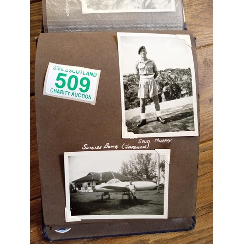 509 - Photograph album from the 50`s sharing snippets of life from a Military man