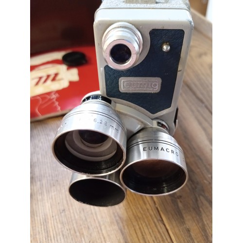 511 - W.E.G eumig VINTAGE  c3 cine camera from a storage locker