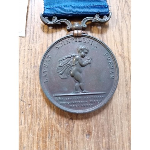 513 - 29th July 1900 Society bronze medal for Royal Humane see photos