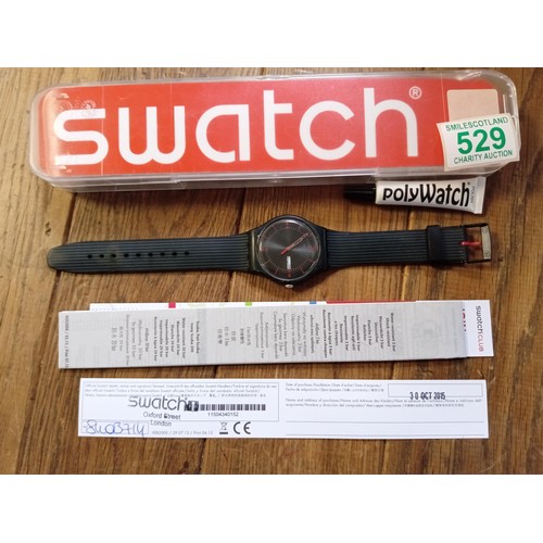 529 - Swatch watch  swiss made in original packaging from 2015