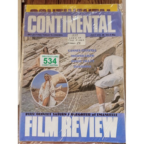 534 - A selection of Continental magazines etc