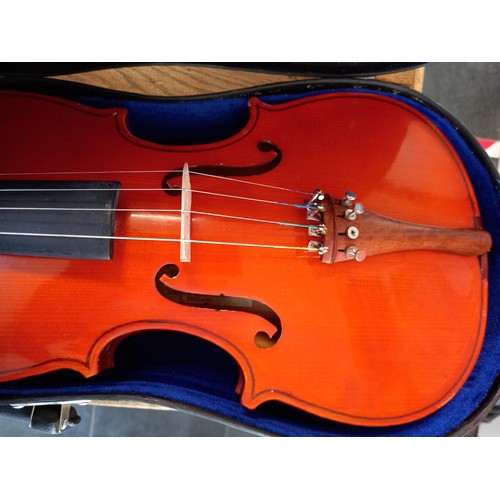 538 - Violin, The Stentor, includes 2x bows in hard case.
60cm long .