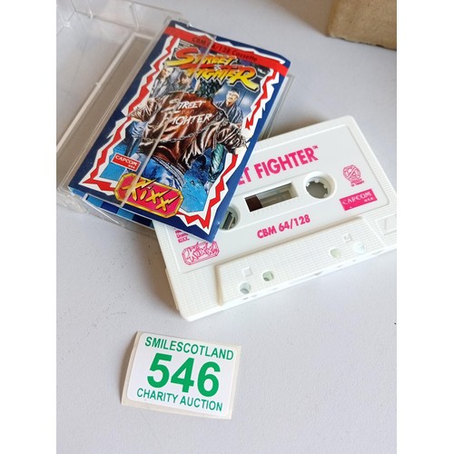 546 - Street Fighters cassette CBM 64/128  KIXX