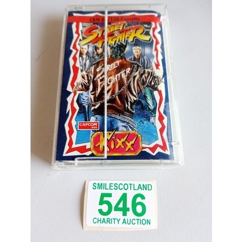 546 - Street Fighters cassette CBM 64/128  KIXX