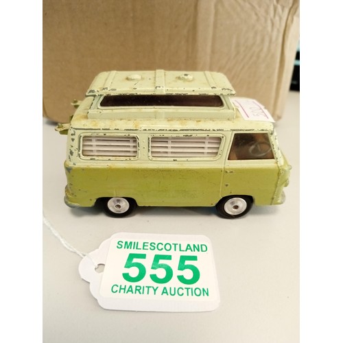 555 - Ford Thames Airborne Caravan 420, Original Corgi Toy and N.C.B. electric van Dinky Toy made in Engla... 