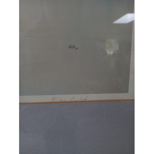 7 - Eric Auld Framed, signed, print Aberdeen III 319/500 77 x 57 cm approx
