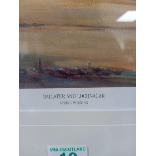 10 - Eric Auld, signed Artist Proof print, Ballater and Lochnagar Framed 70cm by 53cm approx