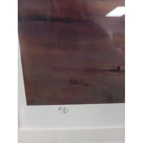 10 - Eric Auld, signed Artist Proof print, Ballater and Lochnagar Framed 70cm by 53cm approx