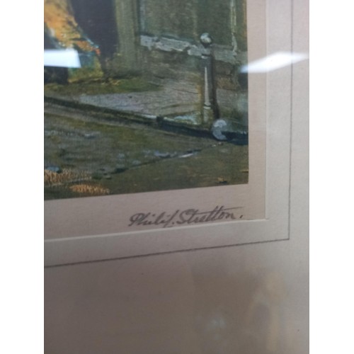 26 - Small framed picture, signed Philip Stutton, 