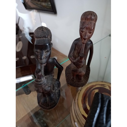 57 - Selection wooden tribal pieces