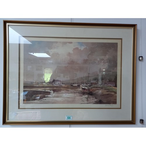 66 - Sidney Perrin signed print 74 x 57 cm approx