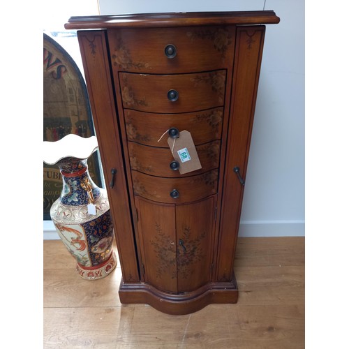 68 - Tall jewellery cabinet, 100cm high