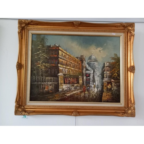 76 - Framed painting by Paul Duvan