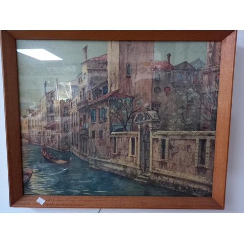 77 - Pair of paintings of scenes from Venice