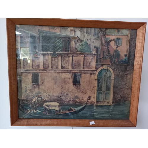 77 - Pair of paintings of scenes from Venice