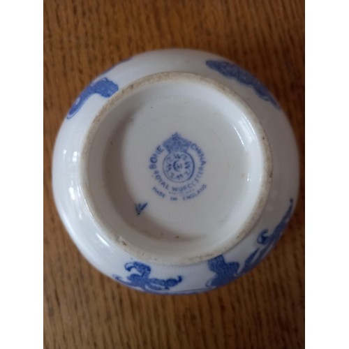 87 - Royal Worchester Dragon plates and cups