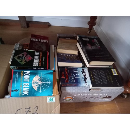 96 - 2 boxes of books