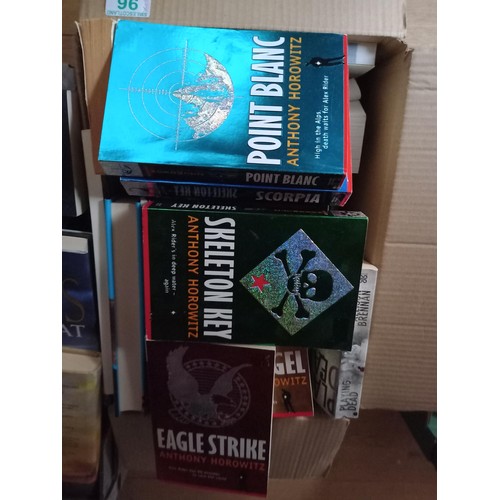 96 - 2 boxes of books