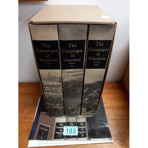 103 - The Campaigns of Napoleon books, Vols 1-3