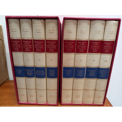 105 - 8 volumes of The History of the Decline and Fall of the Roman Empire, Folio Society