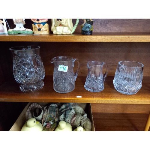 110 - Selection of crystal ware