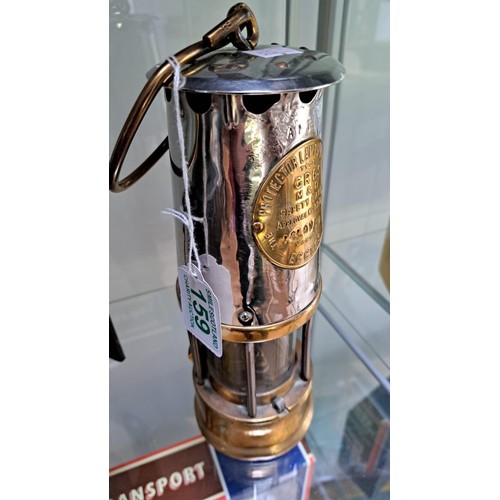 159 - GR6S miner's lamp, Accles