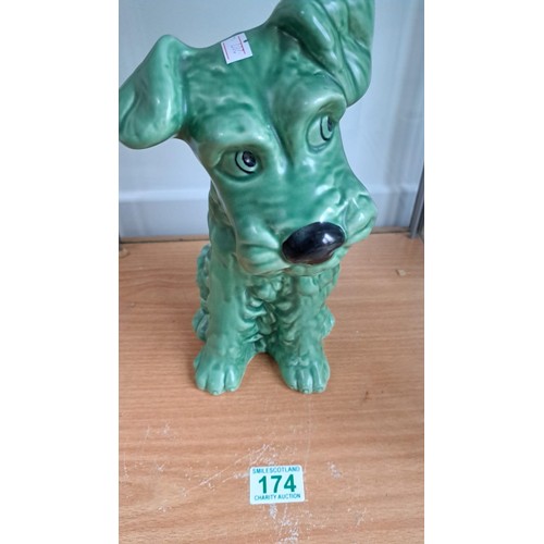 174 - Silvac dog, in green colour 1380