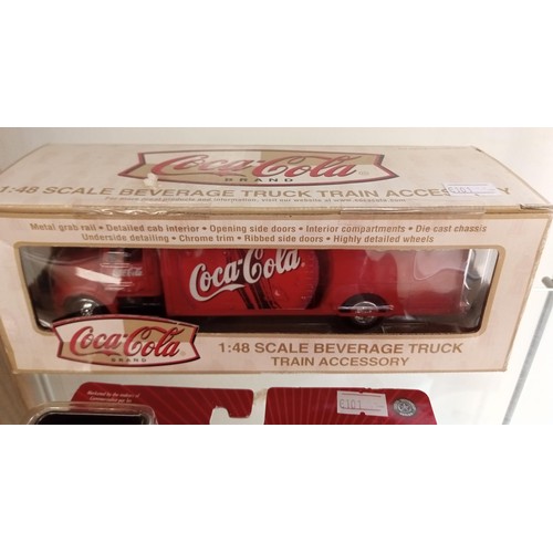 191 - Coca cola model car and truck