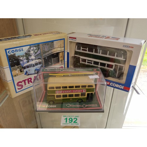 192 - 3 x corgi buses