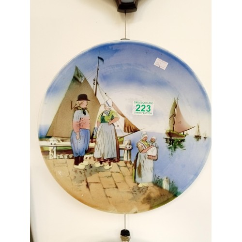 223 - 2 x Dutch scenes hanging plates