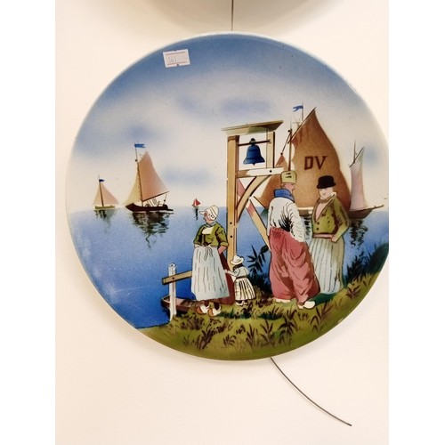 223 - 2 x Dutch scenes hanging plates