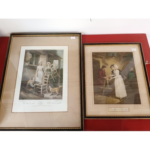 232 - 6 x vintage prints framed