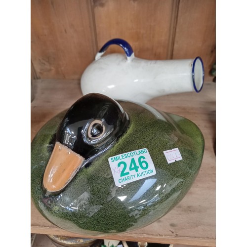 246 - Ceramic duck and enamel Urinal